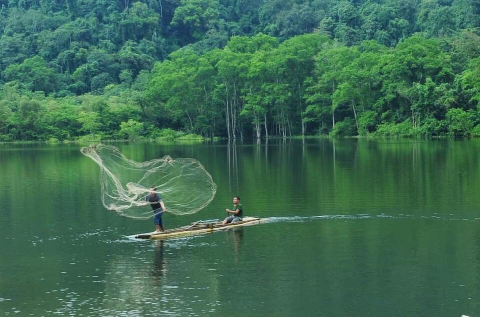 Trải nghiệm đánh bắt cá trên lòng Hồ Pha Đay